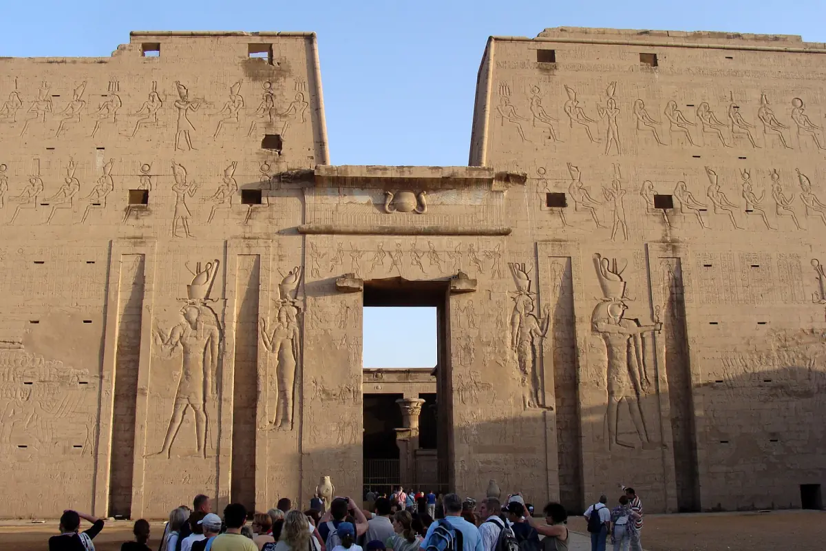 The pylon of Edfu Temple